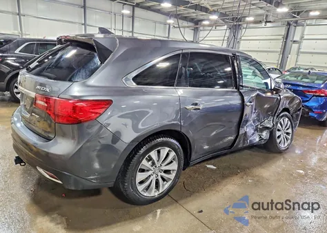 2016 Acura Mdx Technology z USA, uszkodzony, nr VIN 5FRYD4H49GB008615